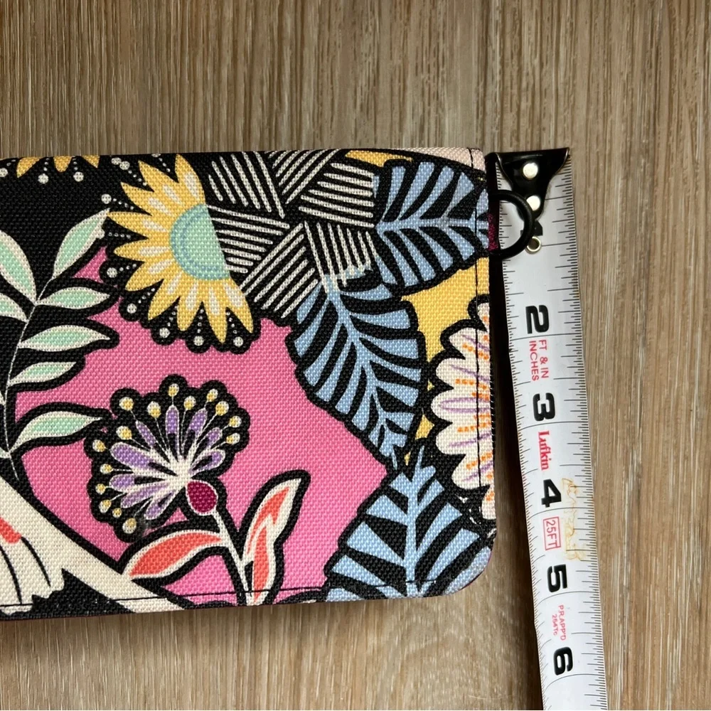 Vera Bradley Floral Zip Around Wallet Pink Interior Organizer - Picture 7 of 7